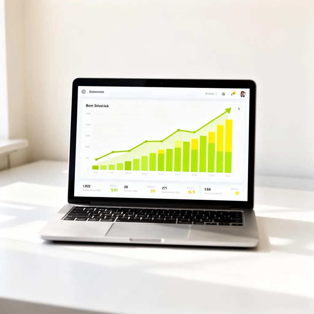 Dashboard performa iklan menunjukkan tren peningkatan untuk klien agency