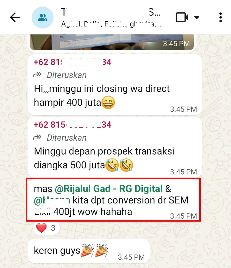 Testimonial screenshot Jane.