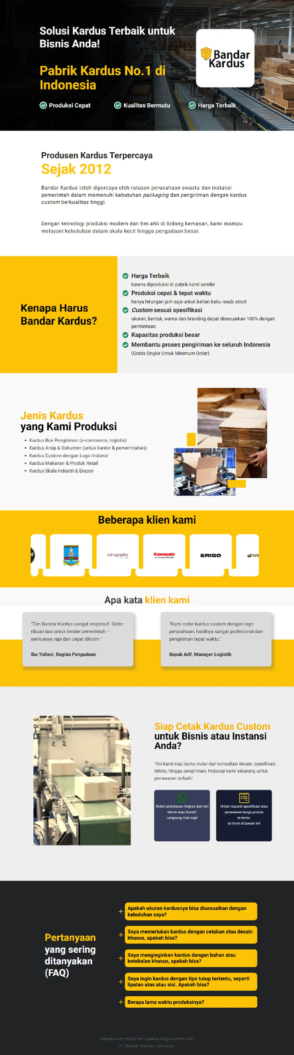 Pabrik Kardus Custom desktop preview